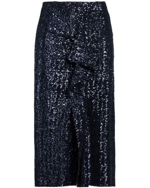 Roland Mouret Midnight Midi Skirt Polyester - Blue