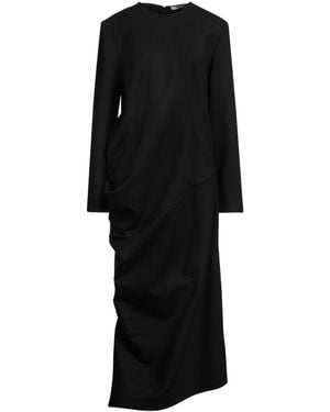 The Row Midi Dress Virgin Wool, Elastane, Polyamide - Black
