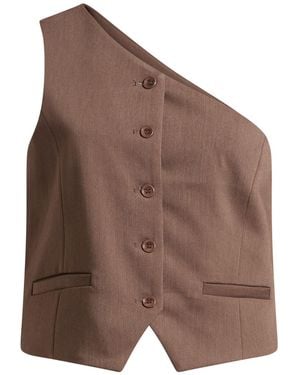 Imperial Taupe Top Polyester, Viscose, Elastane - Brown