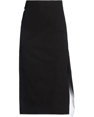 Sportmax Midi Skirt Cotton, Elastane - Black