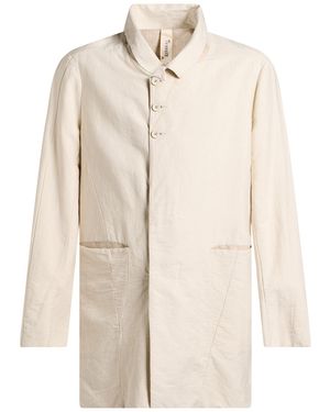 Transit Overcoat & Trench Coat Cotton, Linen - Natural