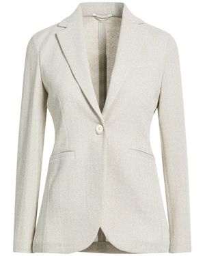 Circolo 1901 Light Blazer Cotton, Linen, Polyamide - White