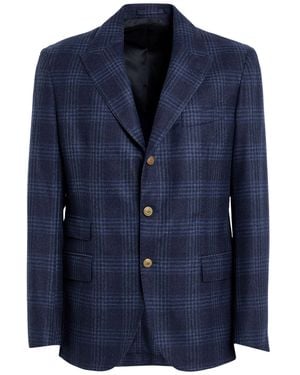 Eleventy Blazer Alpaca Wool, Wool, Polyamide - Blue