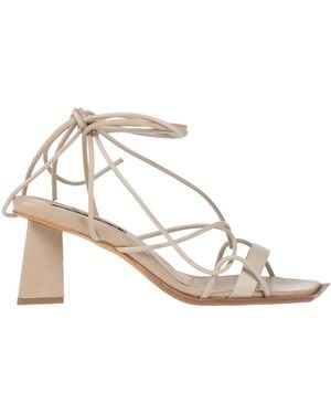 Malloni Sandals Leather - Natural