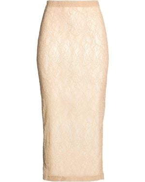 Wardrobe NYC Blush Midi Skirt Polyamide, Elastane - Natural