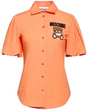 Moschino Shirt Cotton, Elastane, Polyester, Glass - Orange