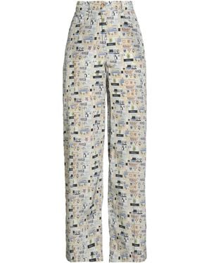 Ballantyne Light Pants Silk, Cotton - White