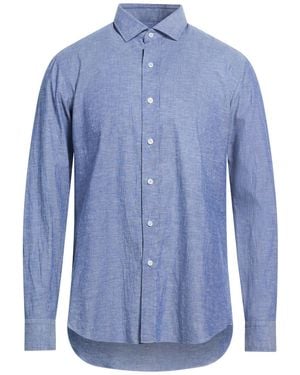 Salvatore Piccolo Denim Shirt Cotton - Blue