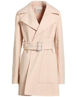 Tod's Overcoat & Trench Coat Cotton - Natural