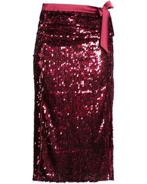 CAMILLA Garnet Midi Skirt Nylon - Red