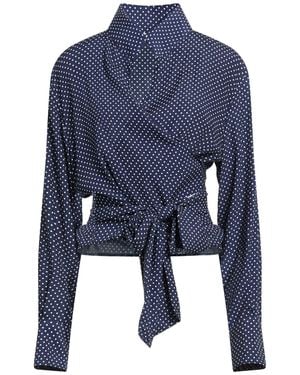 Mazzarelli Shirt Silk, Elastane - Blue