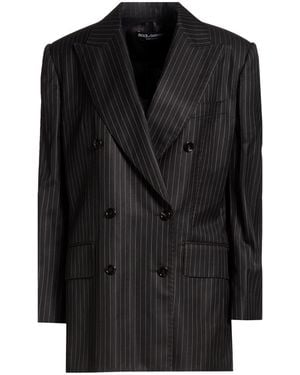 Dolce & Gabbana Blazer Wool, Silk - Black