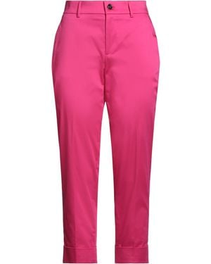 Berwich Fuchsia Pants Cotton, Elastane - Pink