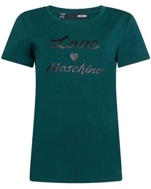 Love Moschino Dark T-Shirt Cotton, Elastane - Green
