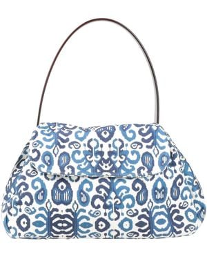 La Milanesa Handbag Textile Fibers - Blue