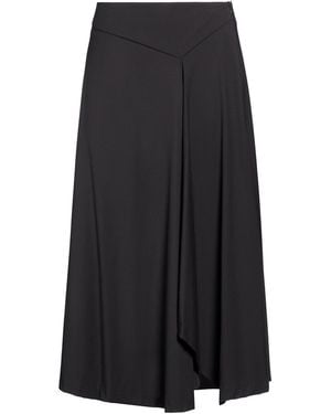 Manila Grace Midi Skirt Polyester, Viscose, Wool, Elastane - Black