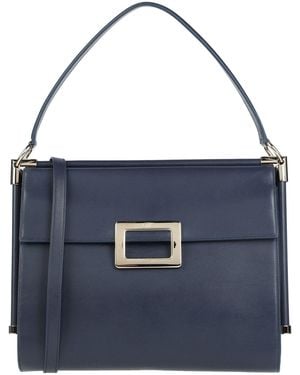 Roger Vivier Midnight Handbag Leather - Blue