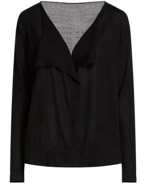 Roberto Collina Cardigan Cashmere, Silk, Polyester - Black
