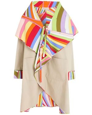 PUCCI Overcoat & Trench Coat Cotton - White
