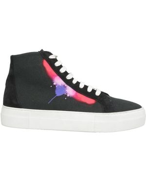Marcelo Burlon Sneakers Leather, Textile Fibers - Black