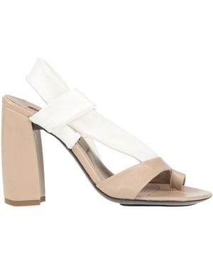 Malloni Thong Sandal Leather - Natural