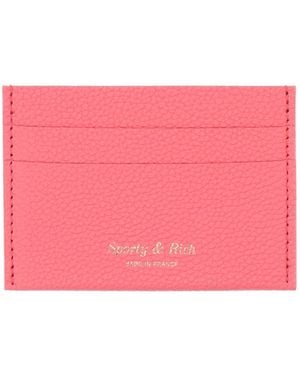Sporty & Rich Cardholder Leather - Pink