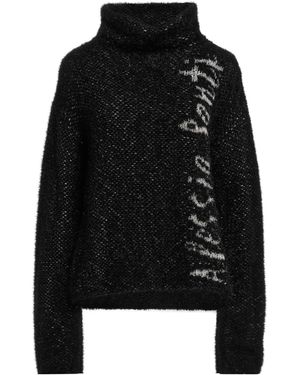 ALESSIA SANTI Turtleneck Polyamide, Acrylic, Wool, Polyester - Black