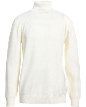Sseinse Ivory Turtleneck Viscose, Nylon - White