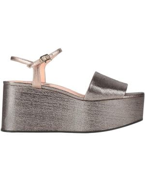 Rochas Sandals Textile Fibers - Gray