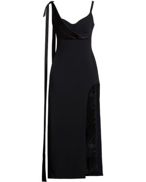 David Koma Midi Dress Viscose, Acetate, Elastane - Black