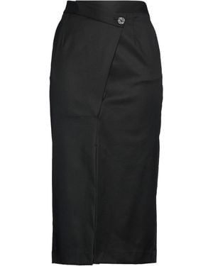 ALESSIA SANTI Midi Skirt Polyester, Viscose, Elastane - Black
