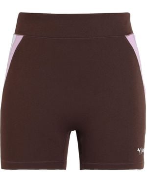 PUMA x LEMLEM Lemlem Bike Short Shorts & Bermuda Shorts Polyester, Elastane - Purple