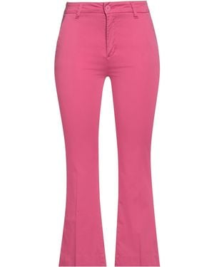 White Wise Pants - Pink