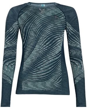 Odlo Slate T-Shirt Recycled Polyester, Recycled Polyamide, Polyamide, Recycled Elastane, Elastane - Blue