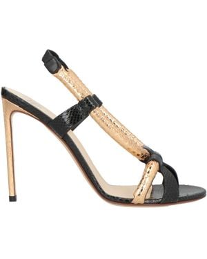 Francesco Russo Sandals Leather - Metallic