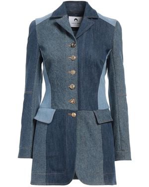 Marine Serre Denim Outerwear - Blue