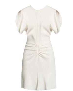 Victoria Beckham Mini Dress Viscose, Virgin Wool - White