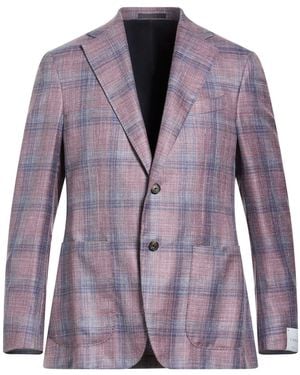 Caruso Blazer Wool, Silk, Linen - Purple