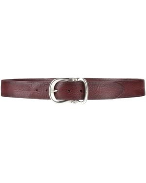 John Varvatos Burgundy Belt Leather - Purple
