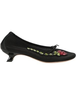 Simone Rocha Pumps Textile Fibers - Black
