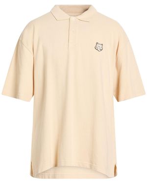 Maison Kitsuné Polo Shirt Cotton - Natural