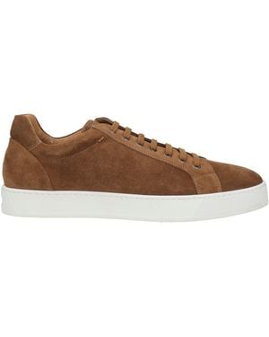 Triver Flight Camel Trainers Leather - Brown
