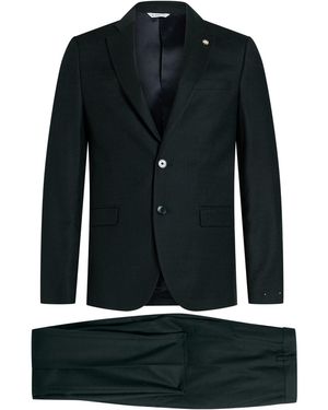 Manuel Ritz Dark Suit Virgin Wool, Elastane - Black