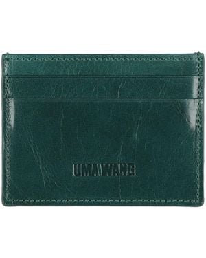 Uma Wang Cardholder Leather - Green