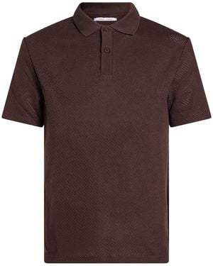 Samsøe & Samsøe Polo Shirt Recycled Polyester, Organic Cotton - Brown