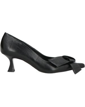 Zinda Court Shoes Leather - Black