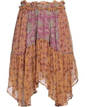 Antik Batik Mini Skirt Viscose - Blue