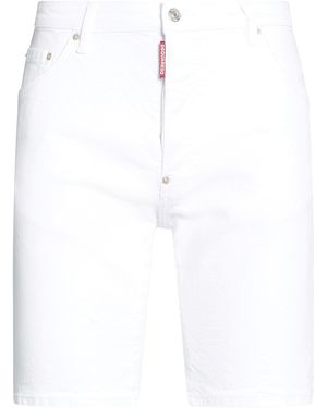 DSquared² Denim Shorts Cotton, Elastane - White