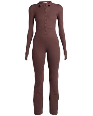 Peachy Den Dark Jumpsuit Organic Cotton, Elastane - Red