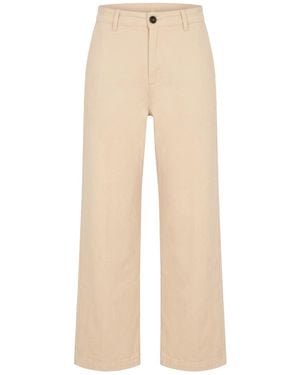 Massimo Alba Sand Pants Cotton, Wool - Natural